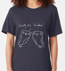 To Whom Cartoon Slim Fit T-Shirt