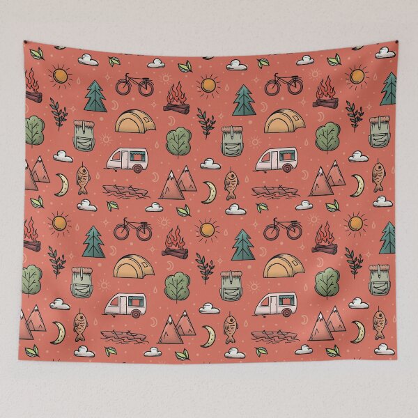Item preview, Outdoors Adventure Pattern designed and sold by NadyaOrangeKiss.
