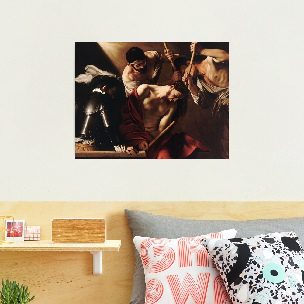 High Resolution Caravaggio The Crowning with Thorns 1602 Photographic Print