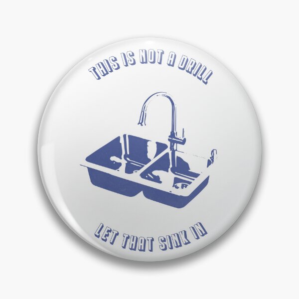 Item preview, Let That Sink In (textured blue version) designed and sold by toolongdidntdraw.