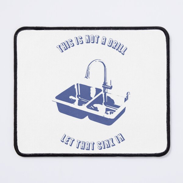 Item preview, Let That Sink In (textured blue version) designed and sold by toolongdidntdraw.