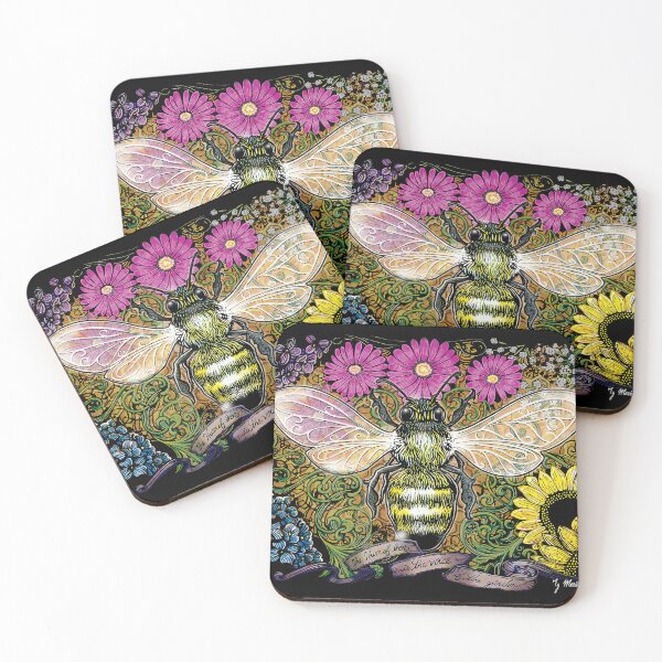 Item preview, The hum of bees is the voice of the garden designed and sold by Ty Meier.