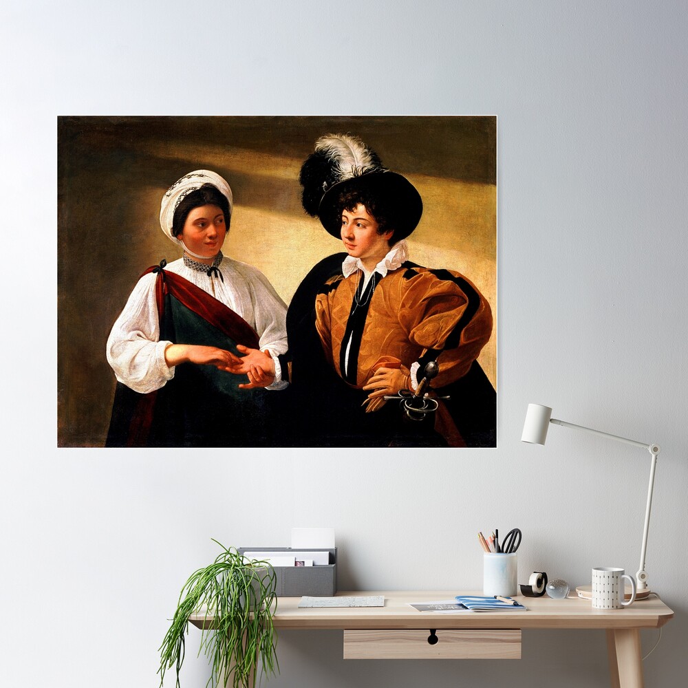 High Resolution Caravaggio The Fortune Teller 1598 Poster