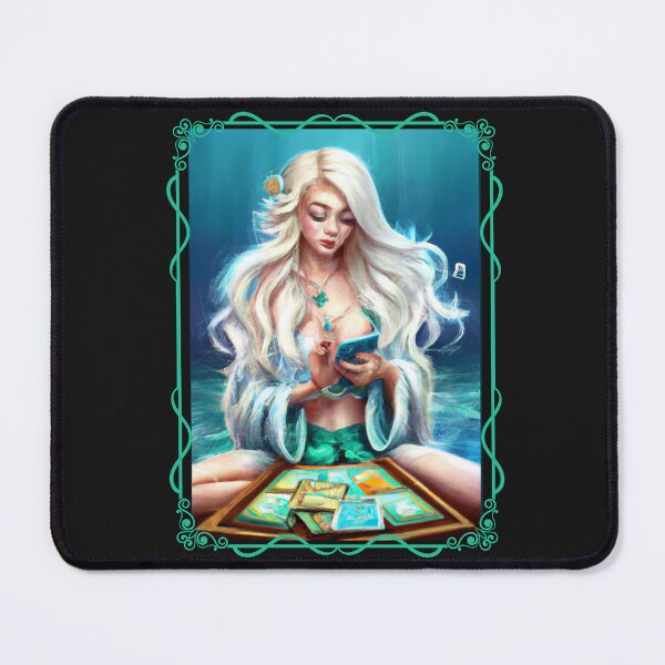 Item preview, GIRL READING TAROT CARDS UNDER THE SEA designed and sold by DanaMire.