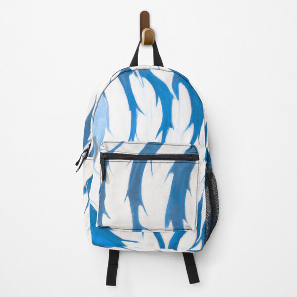 Item preview, Calm Feather Pattern - Abstract Surrealism - White and Blue designed and sold by Inomaly Art.