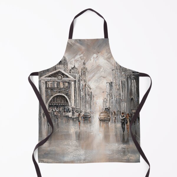 Item preview, Rainy Day in Melbourne, Flinders Station designed and sold by BellasArtStudio.