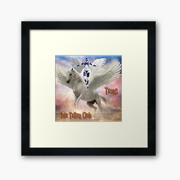 Tears Tale Teller Club Record Cover Art by iServalan CDM Music Track Framed Art Print