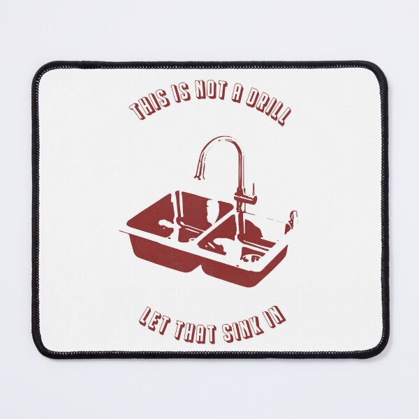 Item preview, Let That Sink In (textured red version) designed and sold by toolongdidntdraw.