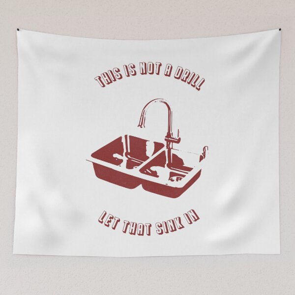 Item preview, Let That Sink In (textured red version) designed and sold by toolongdidntdraw.