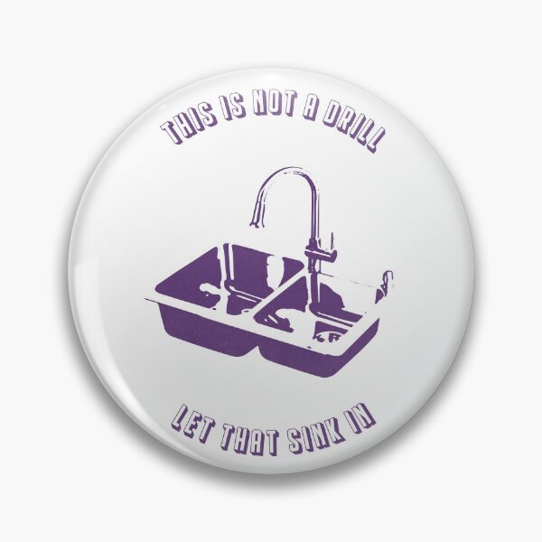 Item preview, Let That Sink In (textured purple version) designed and sold by toolongdidntdraw.