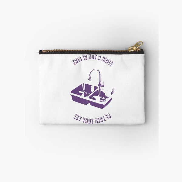 Item preview, Let That Sink In (textured purple version) designed and sold by toolongdidntdraw.