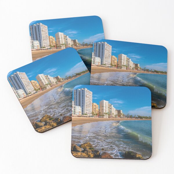 Item preview, Vinaros Spain Beautiful Sandy Beach with Waves Breaking Costa del Azahar designed and sold by acceleratorhams.