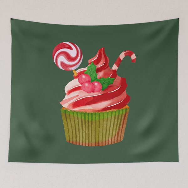 Item preview, cute chrismas cupcake designed and sold by Deeepression.