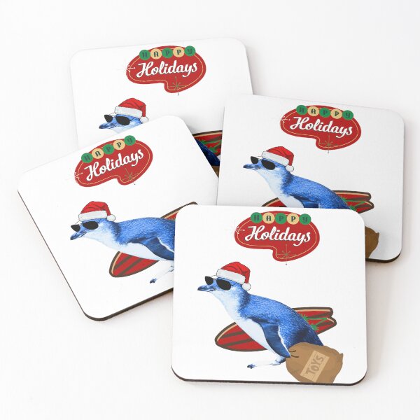 Item preview, Felices fiestas pingüino surfista designed and sold by SBPenguins.