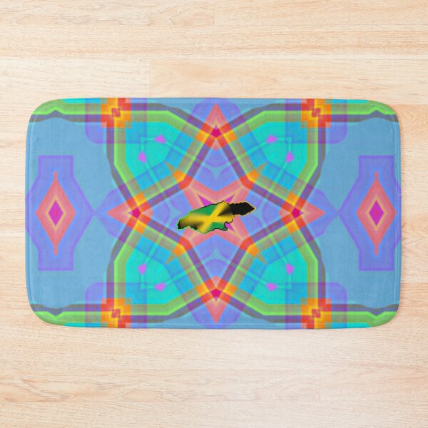 Item preview, UNFORGETTABLE WEST INDIES CHRISTMAS SOUVENIRS - UNIQUE ABSTRACT CARIBBEAN GEOMETRIC PATTERN - GREATJAMAICAN VIBES FLAG INSPIRATION designed and sold by Ralek.