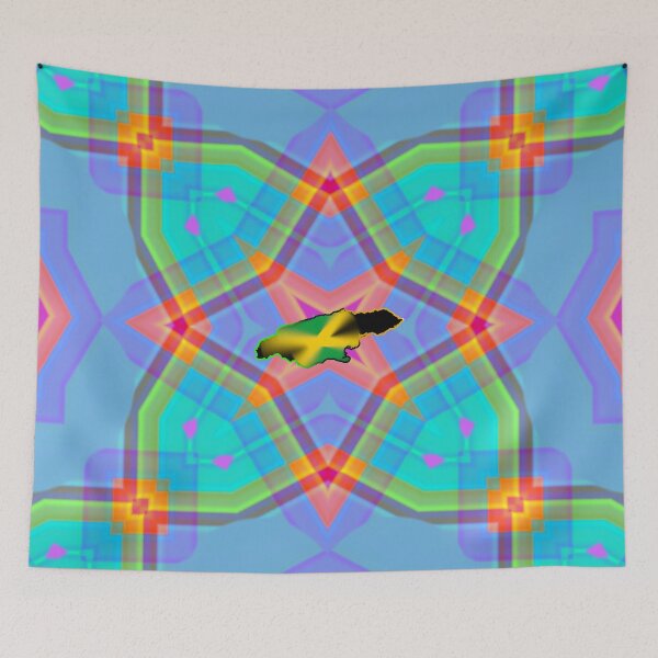 Item preview, UNFORGETTABLE WEST INDIES CHRISTMAS SOUVENIRS - UNIQUE ABSTRACT CARIBBEAN GEOMETRIC PATTERN - GREATJAMAICAN VIBES FLAG INSPIRATION designed and sold by Ralek.