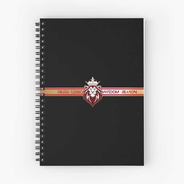 Item preview, Truth Logic Wisdom Reason Red Gold Black King Lion designed and sold by Yiorgos Designs.