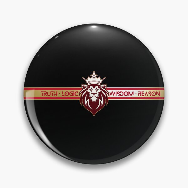 Item preview, Truth Logic Wisdom Reason Red Gold Black King Lion designed and sold by Yiorgos Designs.