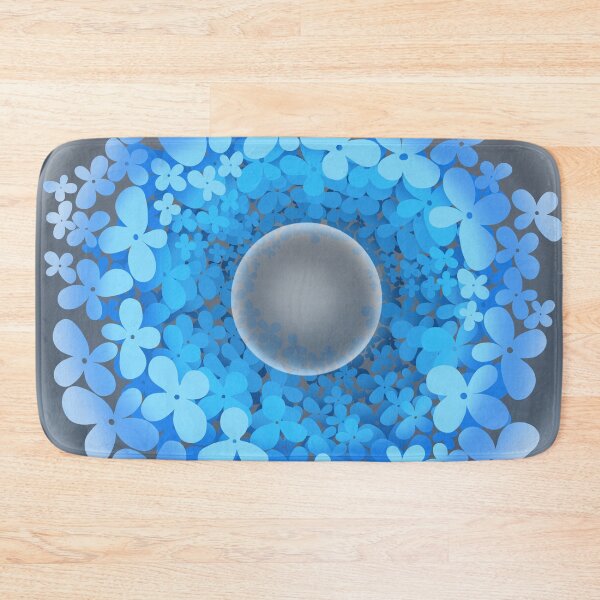 Item preview, Mandala.Transparent balloons and blue flowers designed and sold by KateQR.