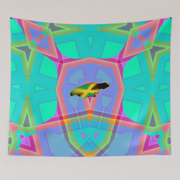 Item preview, UNFORGETTABLE WEST INDIES CHRISTMAS SOUVENIRS - UNIQUE ABSTRACT CARIBBEAN GEOMETRIC PATTERN - GREATJAMAICAN VIBES FLAG INSPIRATION designed and sold by Ralek.