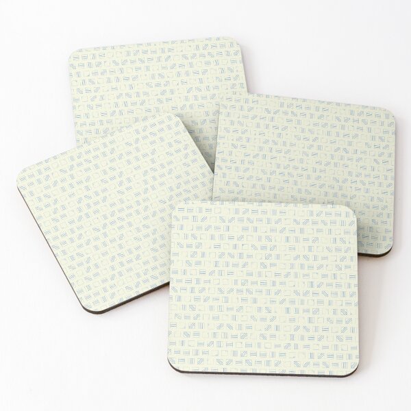 Item preview, Blue Assorted Squares on Beige designed and sold by Sheldon Stewart.