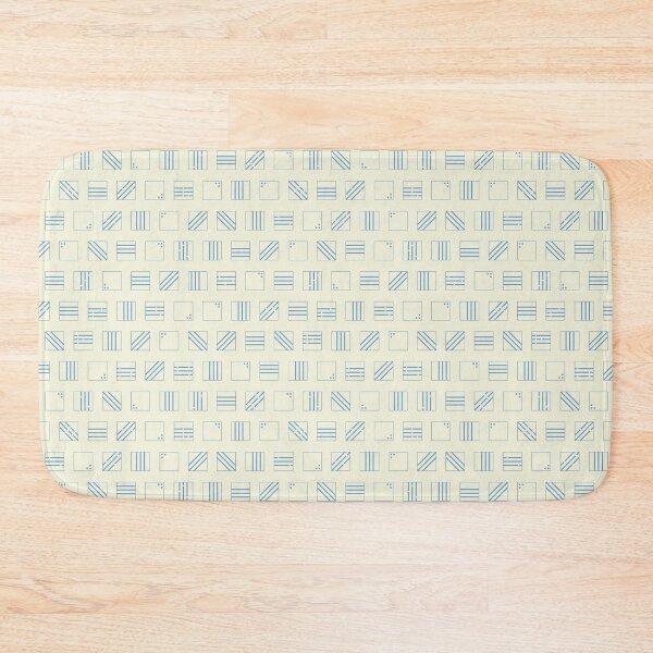 Item preview, Blue Assorted Squares on Beige designed and sold by Sheldon Stewart.