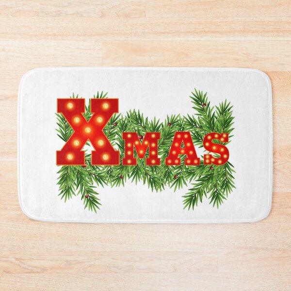 Item preview, Broadway Xmas. Merry Christmas. Neon inscriptions like from the theater, glowing bulb. designed and sold by Vantrip.