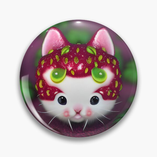 Item preview, A Tiny Kitten Strawberry designed and sold by ZenEverAI.