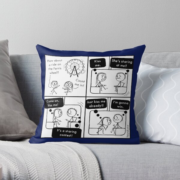 Ferris Wheel heyokyay comic Throw Pillow