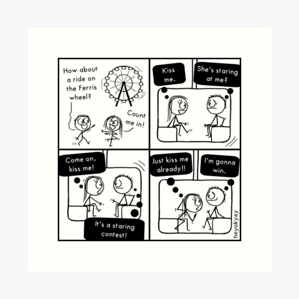 Ferris Wheel heyokyay comic Art Print