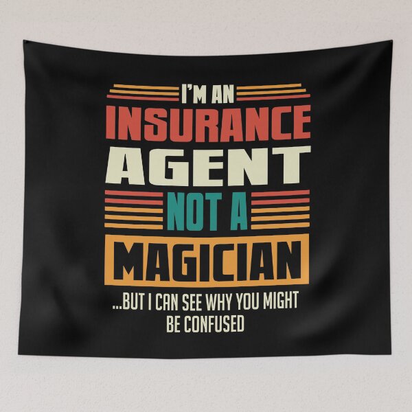 Artikelvorschau, Insurance Agent Passion Vintage Retro Style Funny entworfen und verkauft von funnyguy.