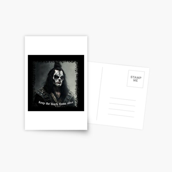 Shagrath Dimmu Borgir - Fuck Off Postcard for Sale by Rachel Mifsud