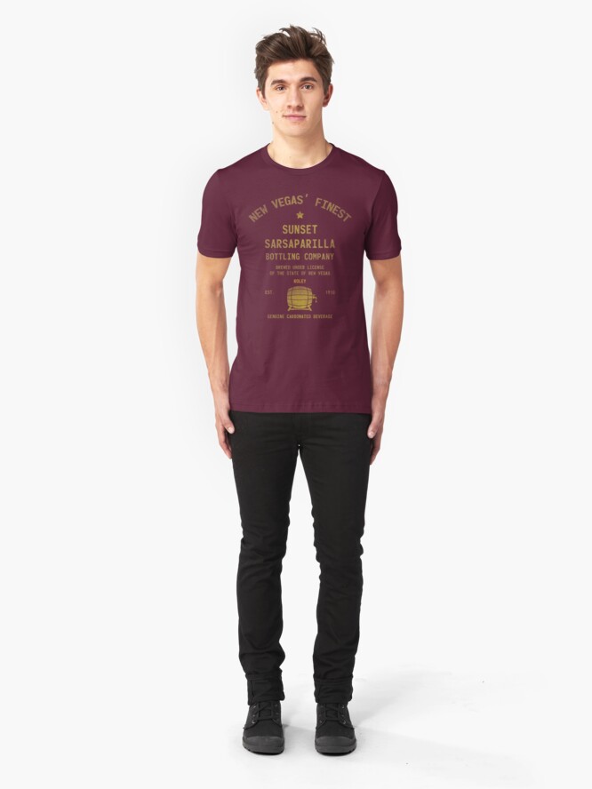 Alternate view of Sunset Sarsaparilla Slim Fit T-Shirt