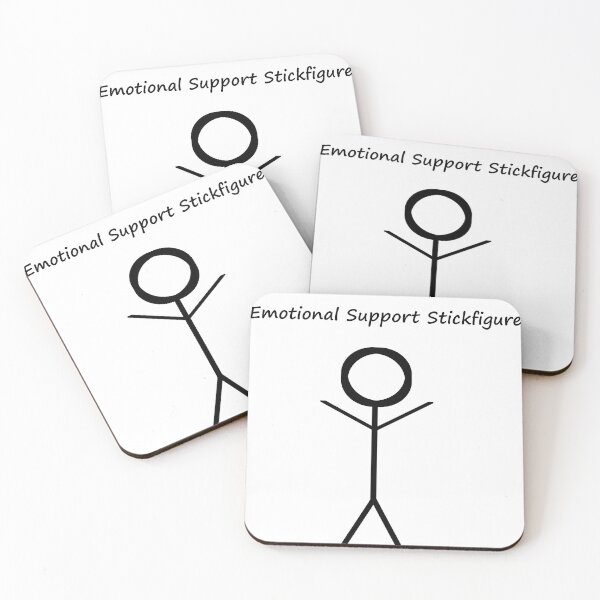 Item preview, Emotional Support Stick Figure designed and sold by Herny777.