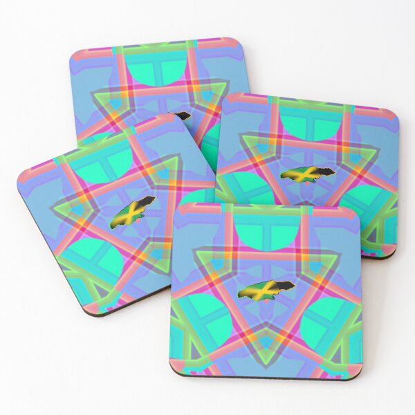 Item preview, UNFORGETTABLE WEST INDIES CHRISTMAS SOUVENIRS - UNIQUE ABSTRACT CARIBBEAN GEOMETRIC PATTERN - GREATJAMAICAN VIBES FLAG INSPIRATION designed and sold by Ralek.