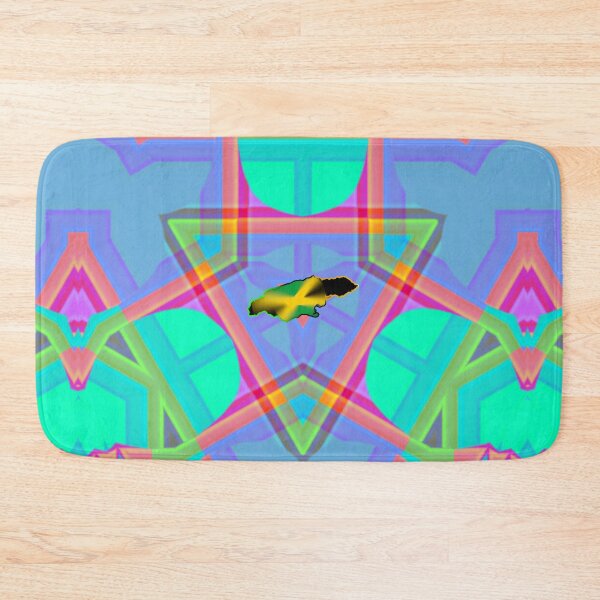 Item preview, UNFORGETTABLE WEST INDIES CHRISTMAS SOUVENIRS - UNIQUE ABSTRACT CARIBBEAN GEOMETRIC PATTERN - GREATJAMAICAN VIBES FLAG INSPIRATION designed and sold by Ralek.
