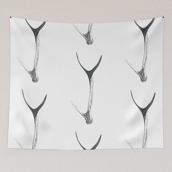 Item preview, Deer antler black and white designed and sold by pixeldizajn.