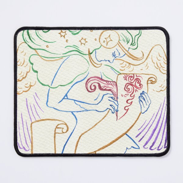 Item preview, Scribe Angel colored ink painting designed and sold by Hynek Šnajdr.