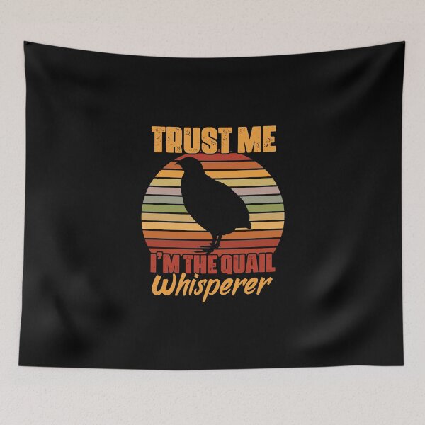 Item preview, Trust Me Retro Vintage Quail Whisperer Bobwhite Quail Hunter designed and sold by Nessshirts.