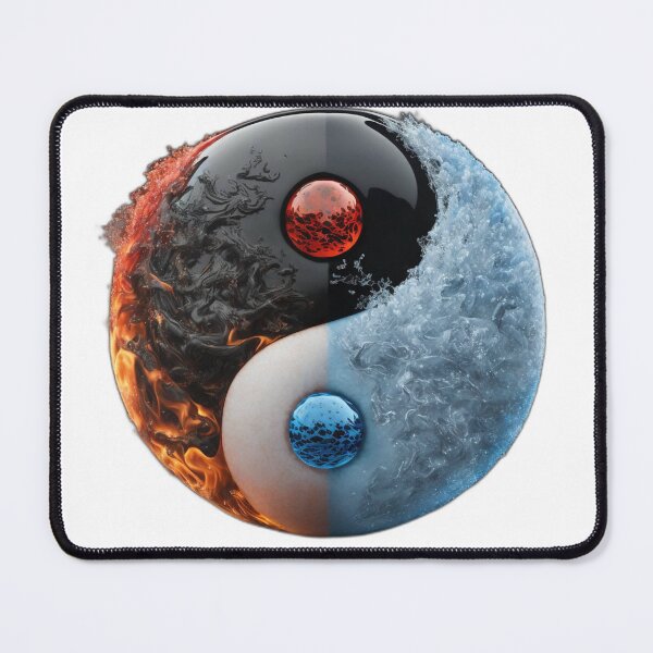 Item preview, Ice and fire fusion yin and yang designed and sold by Shaphophu.