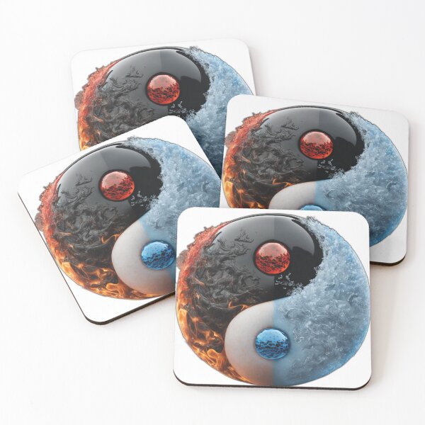 Item preview, Ice and fire fusion yin and yang designed and sold by Shaphophu.