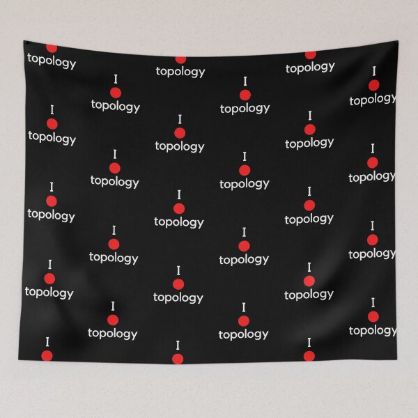 Item preview, I love topology math geek joke - black oneline designed and sold by ArtsySue.