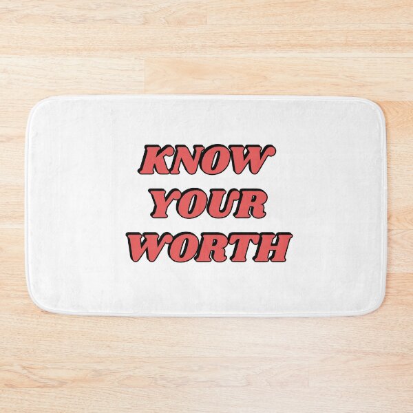 Item preview, Know your worth - self esteem affirmations designed and sold by Inspirationmotivation.