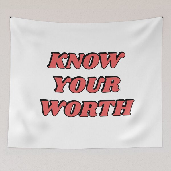 Item preview, Know your worth - self esteem affirmations designed and sold by Inspirationmotivation.