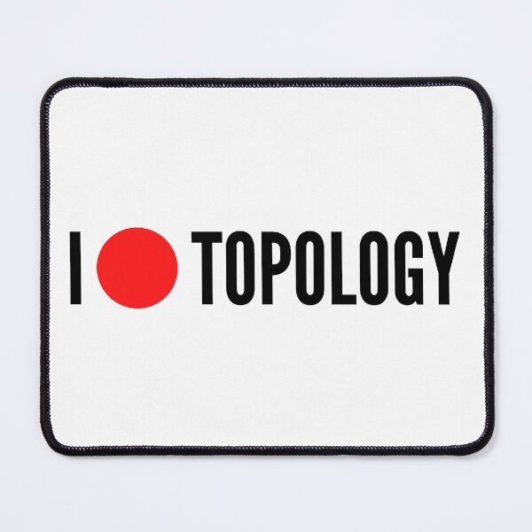 Item preview, I love topology math geek joke - white oneline designed and sold by ArtsySue.