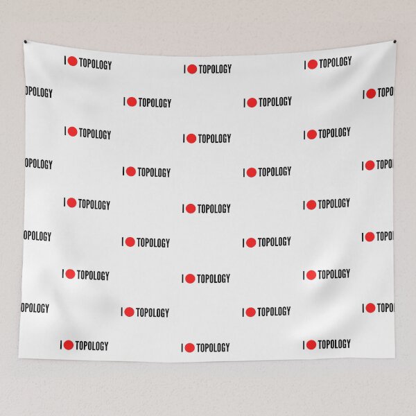 Item preview, I love topology math geek joke - white oneline designed and sold by ArtsySue.