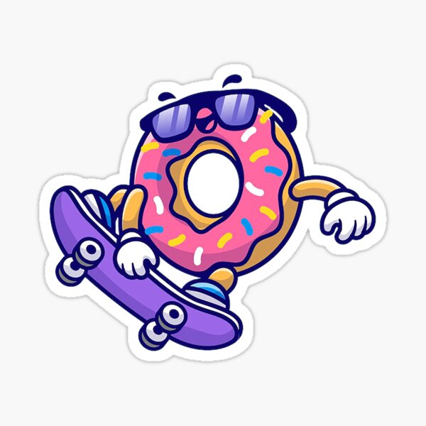 Item preview, Cool Skateboarding Donut designed and sold by Right-Fit27.