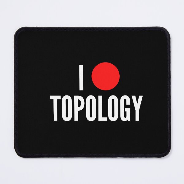 Item preview, I love topology math geek joke - black twoline designed and sold by ArtsySue.