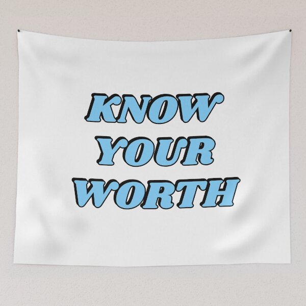 Item preview, Know your worth - self worth affirmations designed and sold by Inspirationmotivation.