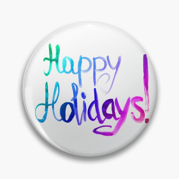 Item preview, Happy holidays watercolor lettering | Happy holidays unique calligraphy designed and sold by lausn.
